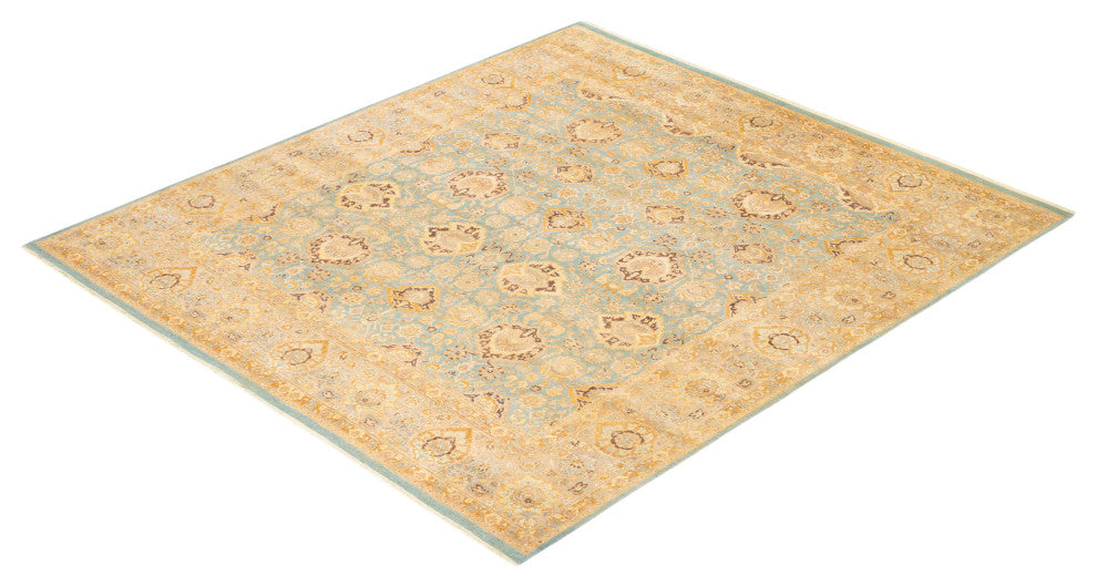 Mogul, One-of-a-Kind Hand-Knotted Area Rug Light Blue, 8'3"x9'3"