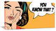 "Retro Woman in Comic Style" Portrait Digital Art Canvas Print