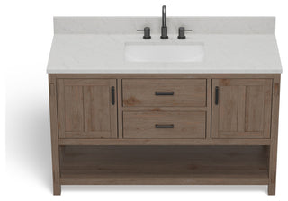 The Betsy Bathroom Vanity, Brown, 54", Single Sink, Freestanding