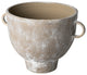 Deya Large Rustic Brown Ceramic Vase