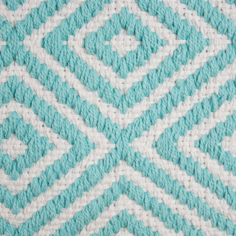 DII Rug Diamond 2'x3' Aqua