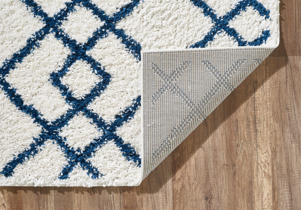 Pax Trends Moroccan Rug, Blue, 2'2" X 7'6" Runner
