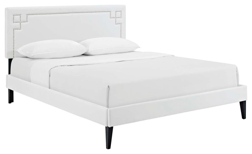Ruthie Queen Platform Bed with Squared Tapered Legs