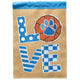 Flag Basketball Love KY Blue White 13x18