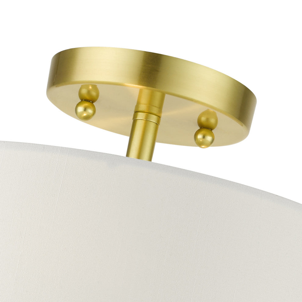 Satin Brass Timeless, Transitional, Versatile, Semi Flush