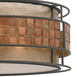 Quoizel MC842C Laguna 3 Light Drum Pendant - Renaissance Copper