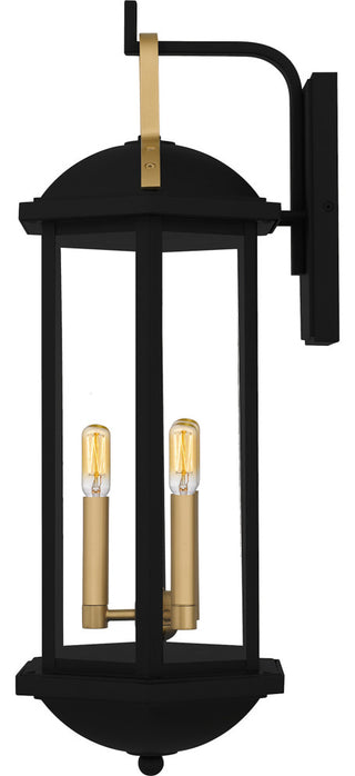 Quoizel CFD8410 Crestfield 3 Light 26" Tall Outdoor Wall Sconce - Matte Black