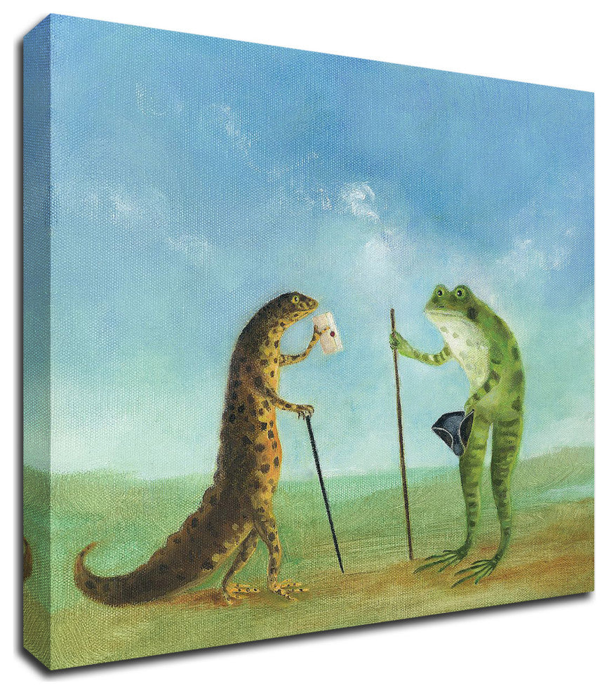 "The Incident at Seasalter Beach" by DD McInnes, Print on Canvas, 18"x18"