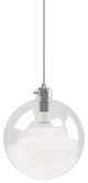 Sphere 12" Clear Glass Single Pendant