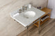 KVBH3022M88 30" Console Sink with Brass Legs (8-Inch, 3 Hole)