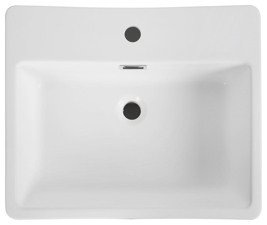 22" Streamline K-1490-20 Solid Surface Resin Freestanding Basin