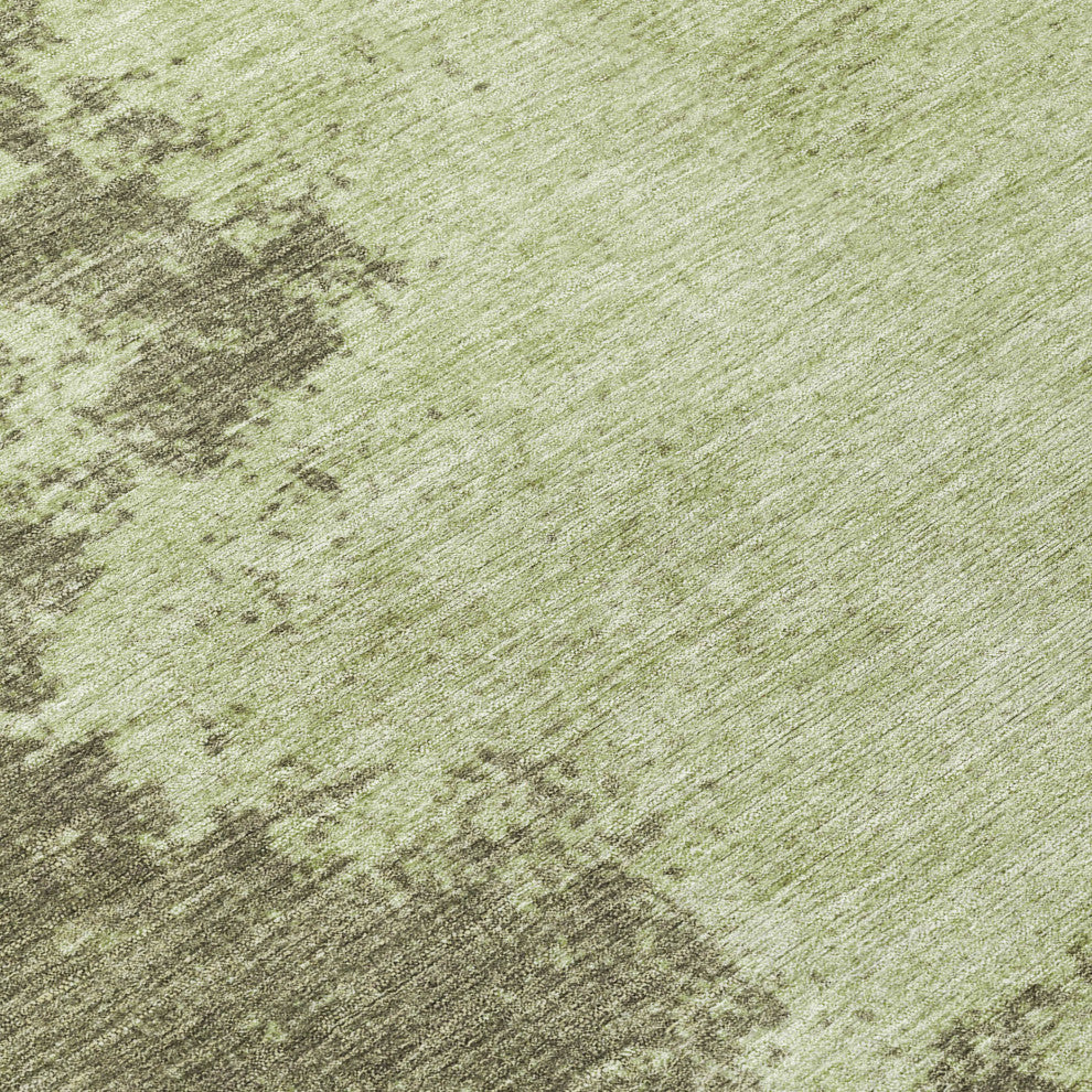 Machine Washable Indoor/Outdoor Chantille ACN1902 Olive 1'8" x 2'6" Rug