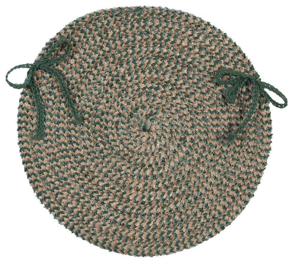 Softex Check CX16 Myrtle Green Check Traditional Area Rug, Round 10'x10'