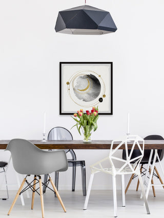 "Revolving Moon" Framed Painting Print, 32x32