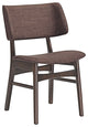 Modern Walnut Mocha Vestige Dining Side Chair