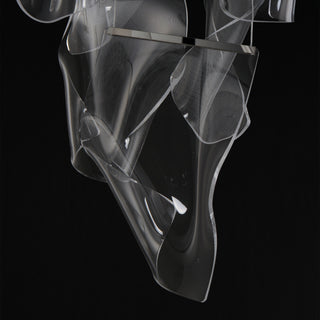 ET2 E24880-133 Rinkle 36"W LED Multi Light Abstract Pendant - Brushed Gunmetal