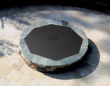 Octagonal Fire Pit Snuffer Cover, Galvanized, 36"