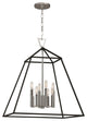 Webster 8-Light Pendant, Polished Nickel