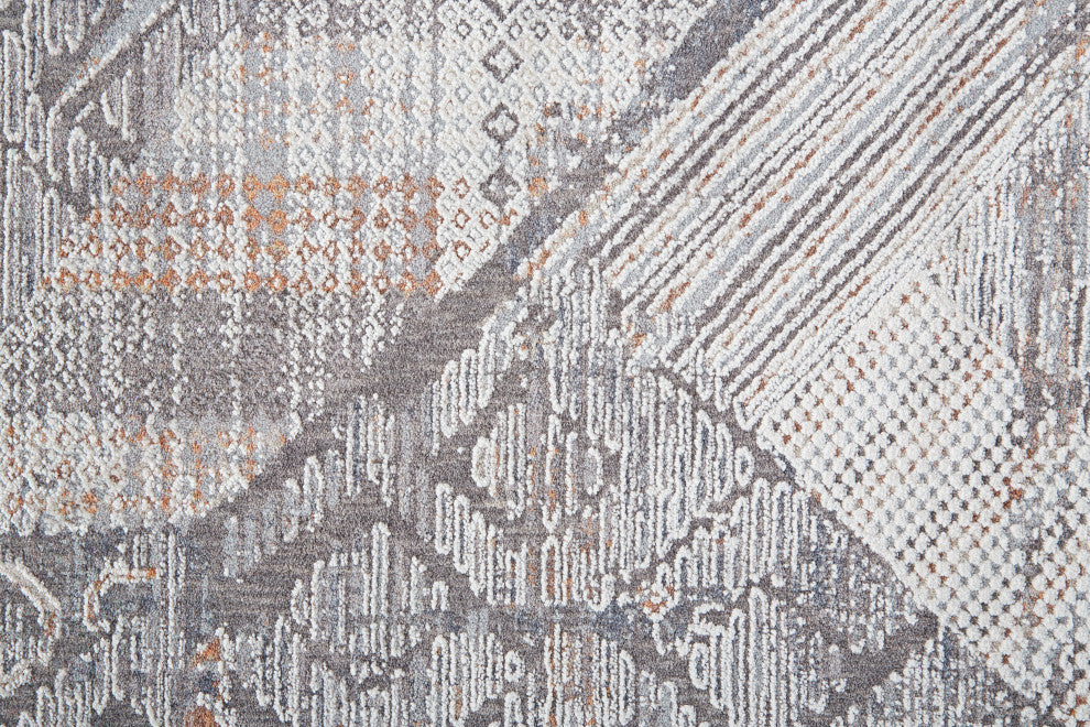 Weave & Wander Edwardo Tribal Rug, Ivory/Gray, 4' x 6' Rug