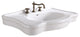 Bathroom Console Sink Deluxe Counter Top White Porcelain Renovators Supply