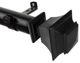 Owen 1.5" Custom Cut Length Curtain Rod, Black, 144"