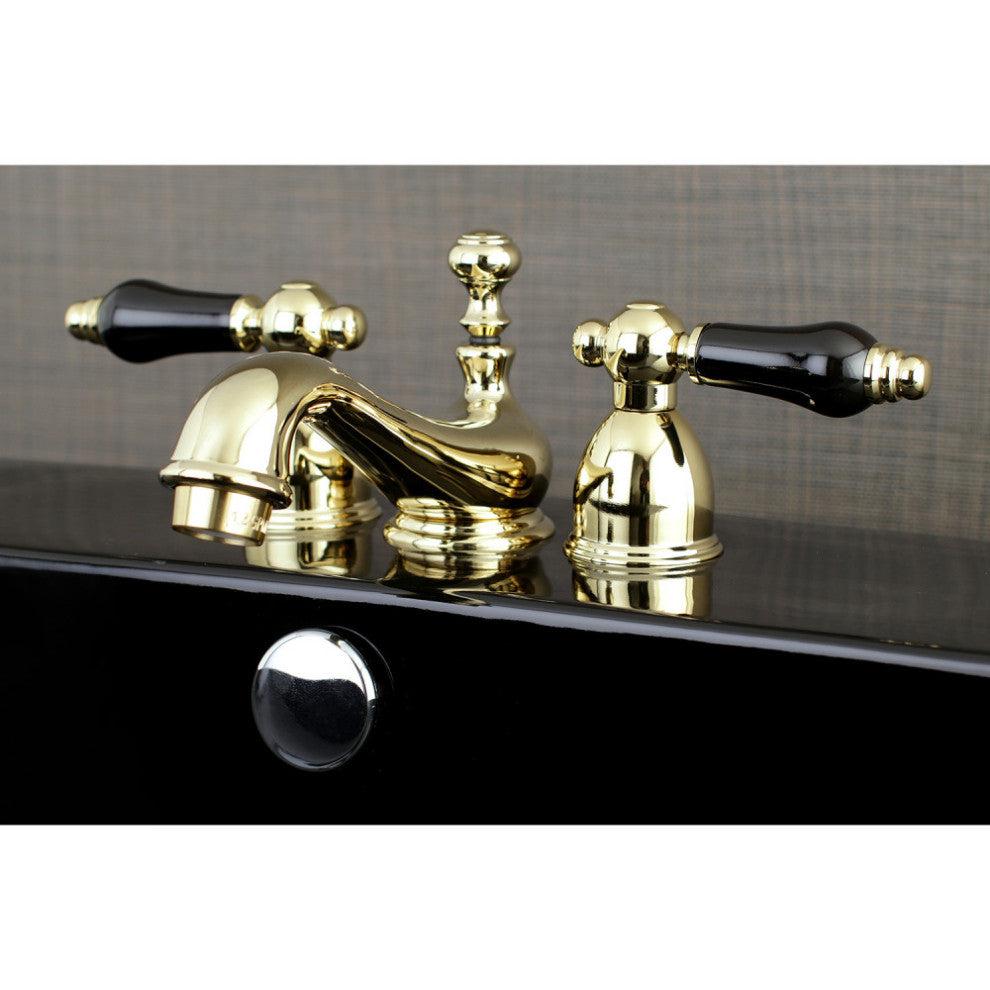 Kingston Brass Mini-Widespread Bathroom Faucet, Polished Brass