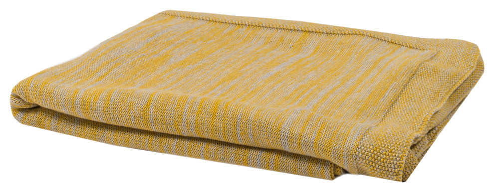 Daniel Throw, Light Camel, Light Gray Melange