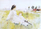 Berthe Morisot Girl and Child on the Grass, Gallery Wrapped Canvas, 18"x27"