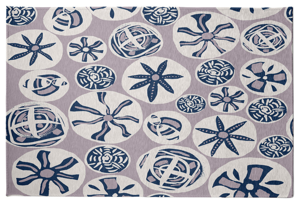 Bay Treasure Rug, Purple, 3'x5'
