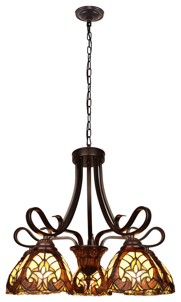 Liaison Victorian-Style 5-Light Large Chandelier 25" Wide