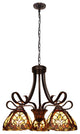 Liaison Victorian-Style 5-Light Large Chandelier 25" Wide