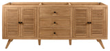 Avanity Harper Vanity Only, Natural Teak, 72"