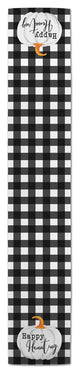 Happy Haunting Buffalo Check Table Runner