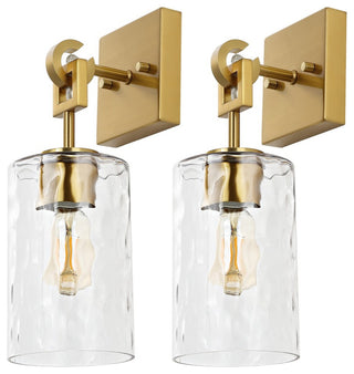 Safavieh Tyrosa 6" Wall Sconce, Brass/Clear
