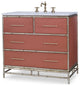 Ambella Home Collection - Chinoiserie Sink Chest - Coral - 09175-110-301