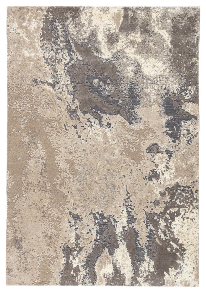 Jaipur Living Aegean Abstract Gray/ Beige Area Rug 12'X15'