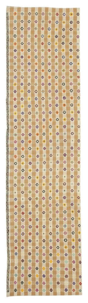 Rug N Carpet - Handwoven Turkish 3' 0" x 11' 9" Tribal Runner Kilim Rug