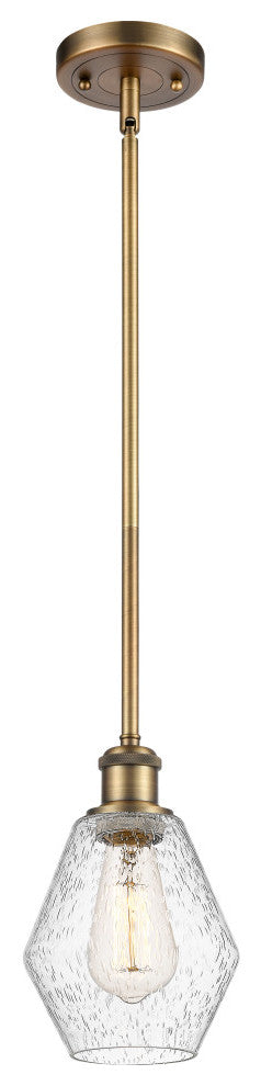 Innovations 516-1S-BB-G654-6-LED 1-Light Mini Pendant, Brushed Brass