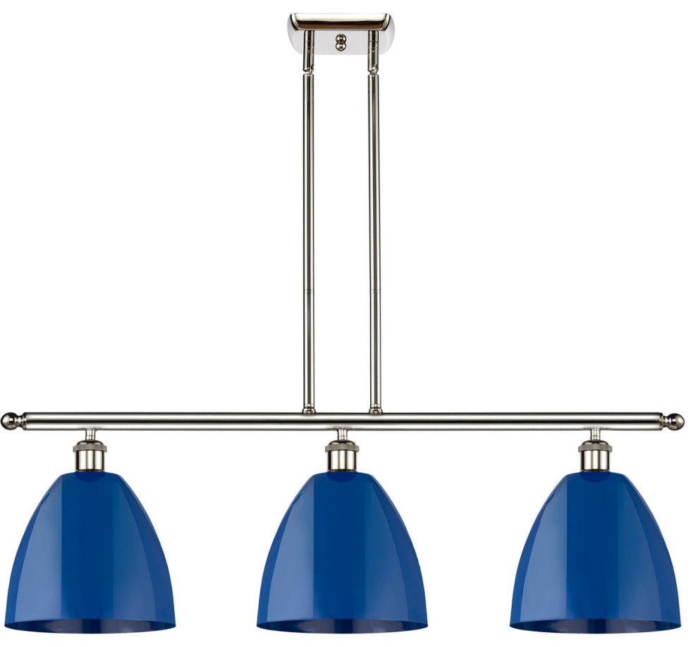 Innovations 516-3I-PN-MBD-9-BL-LED 3 Light Island Light, Polished Nickel