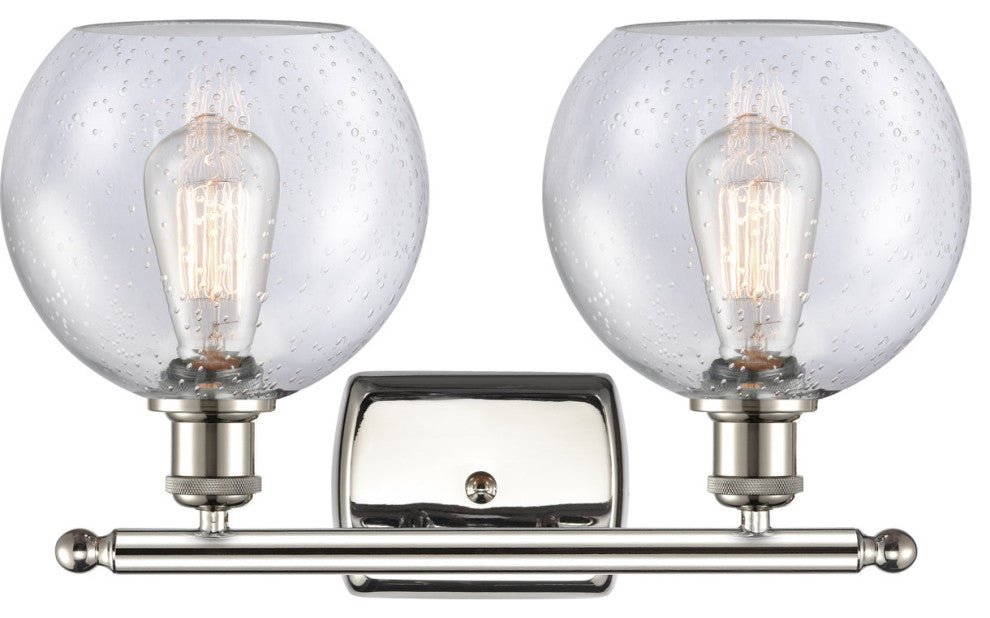 Innovations Lighting 516-2W-PN-G124-8 Athens 2 Light 16" Bath Vanity Light