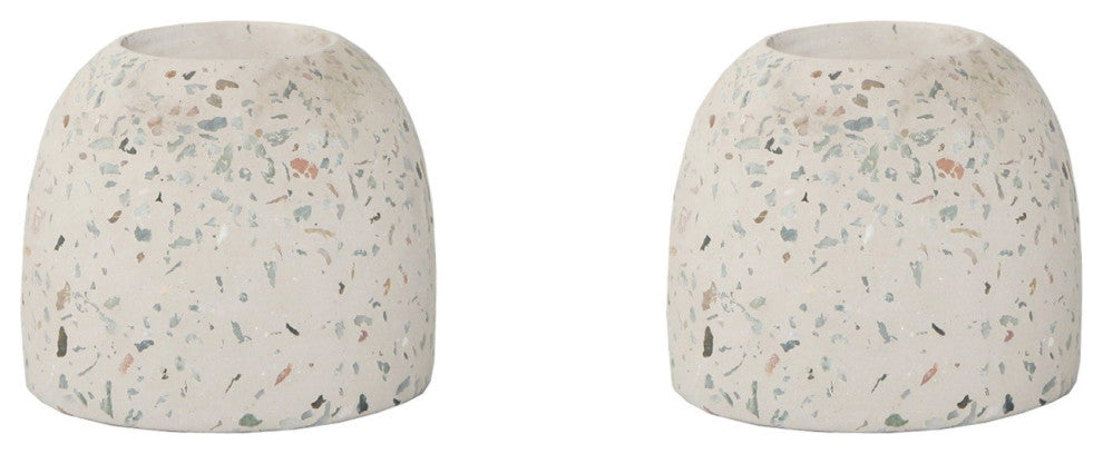 Set Of 2 3.5" Terrazzo  Vase