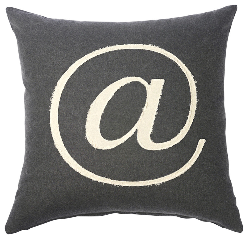 At Sign Decorative Pillow