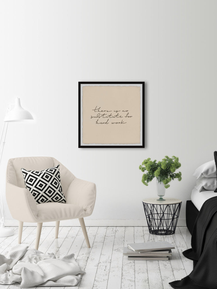 "No Substitute" Framed Painting Print, 12x12