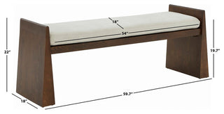 Safavieh Couture Blanchette Wood Bench
