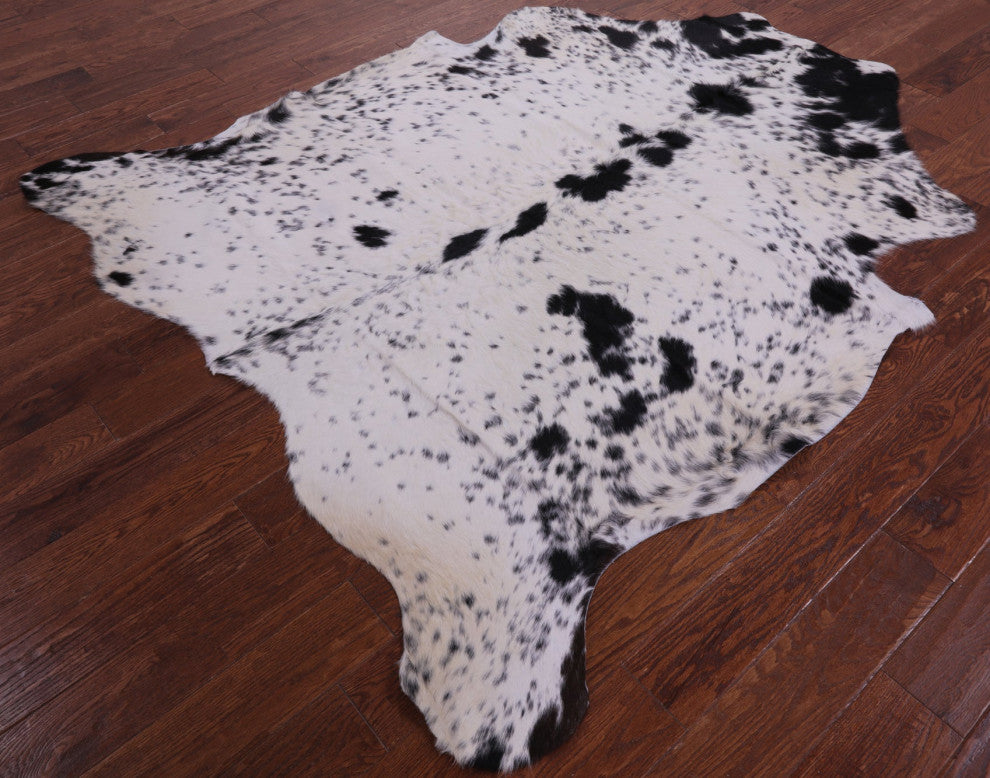 Organic Natural Hair-On Cowhide Area Rug 6' 9" X 6' 2" C1577