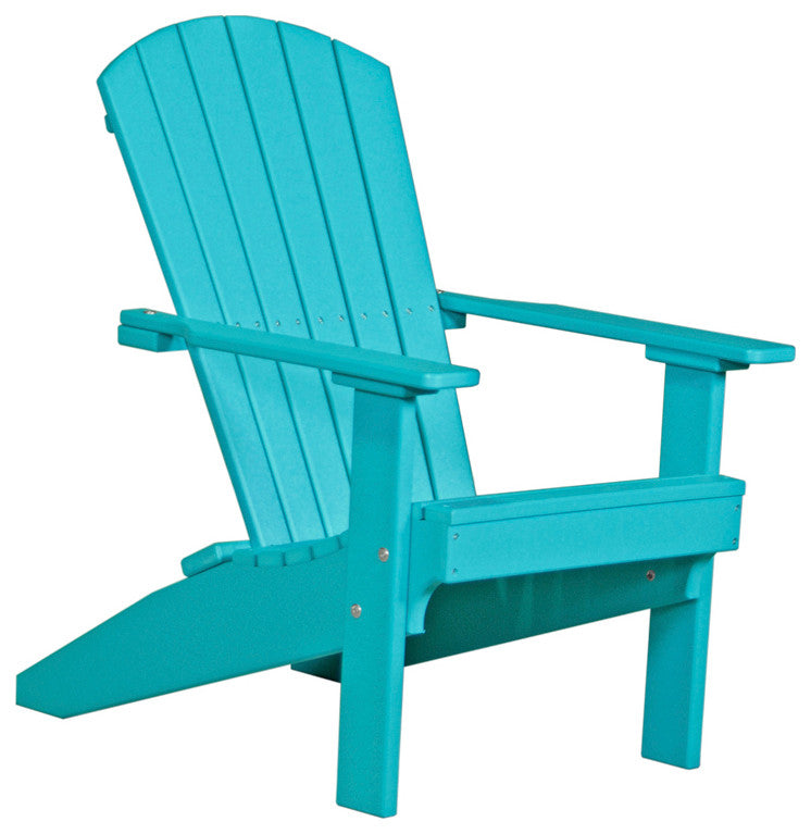 Poly Lakeside Adirondack Chair, Aruba Blue