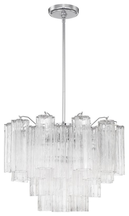 CRYSTORAMA Addis 6 Light Polished Chrome Chandelier
