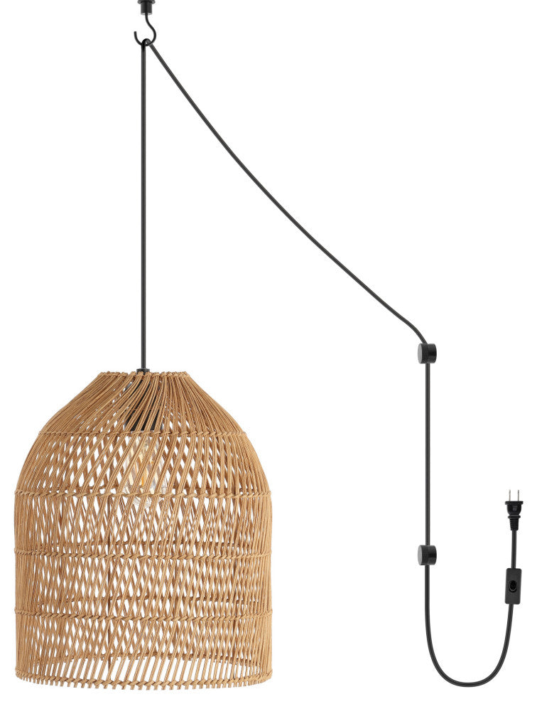 JONATHAN Y Lighting JYL1401 Koda 13"W LED Hardwired or Plug-In - Brown