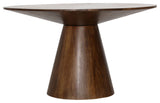 Chelsea 52" Wide Mango Dining Table, Medium Brown
