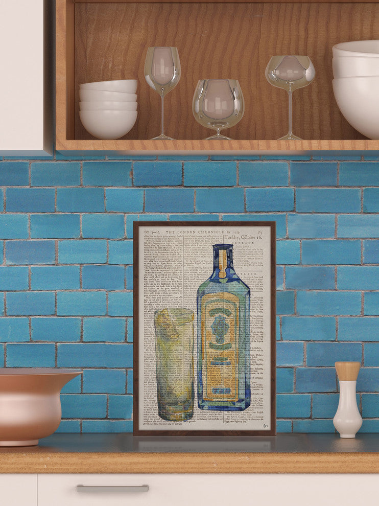 "Bombay Sapphire Time" Framed Painting Print, 20"x30"